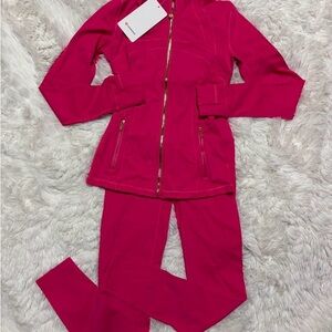 Lululemon Athletica Pink Jacket and Pants Set